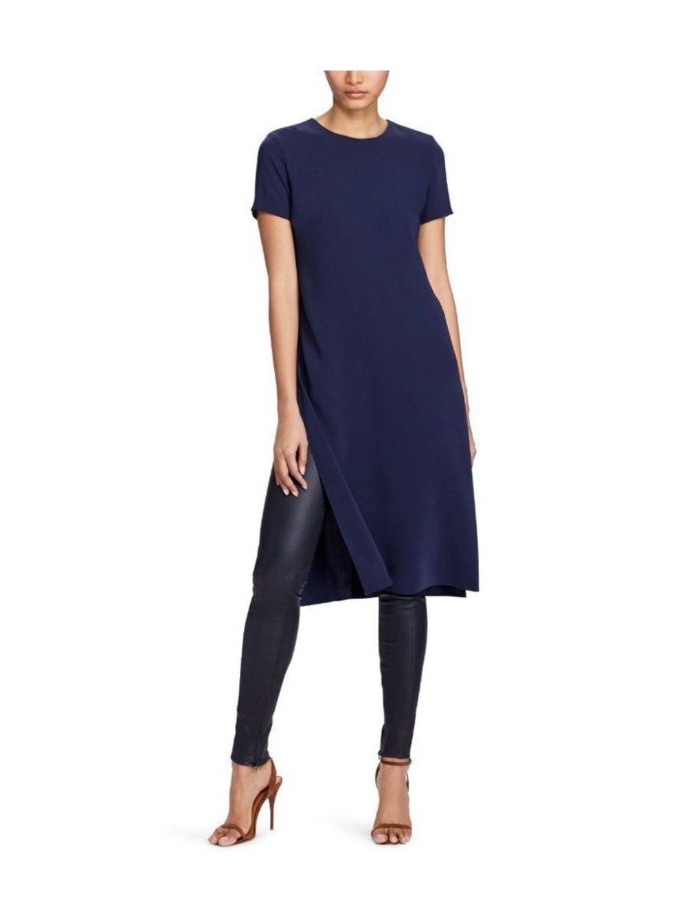 Polo by Ralph Lauren Navy Short-Sleeve Shift Dress - Picture 3 of 8
